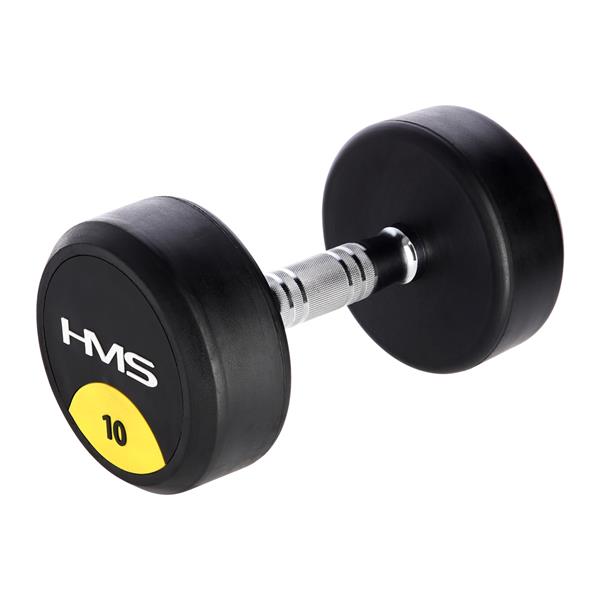 HG PRO 10 KG RUBBER-COATED HMS DUMBBELLS