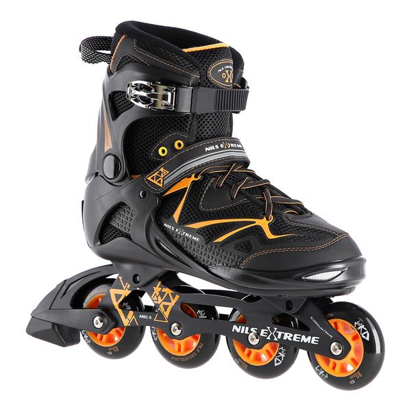 NA9022 BLACK/ORANGE SIZE 43 NILS EXTREME INLINE SKATES