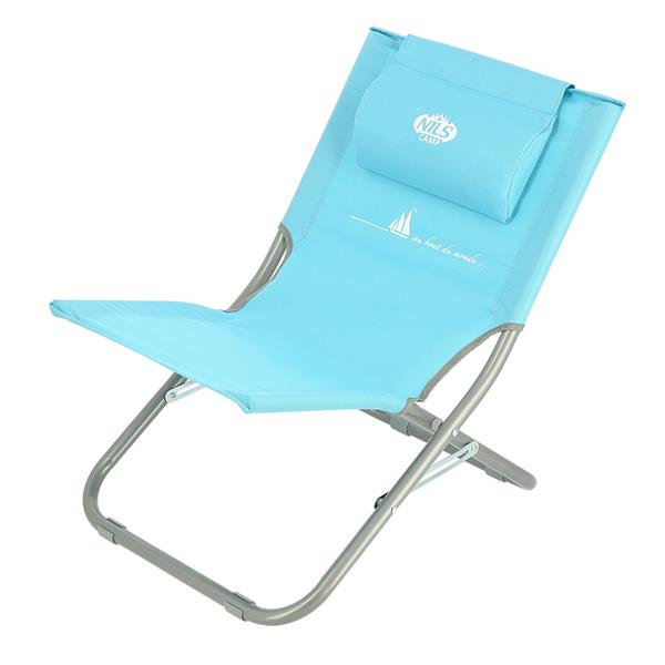 NC3136 BLUE BEACH CHAIR WITH CUSHION NILS CAMP