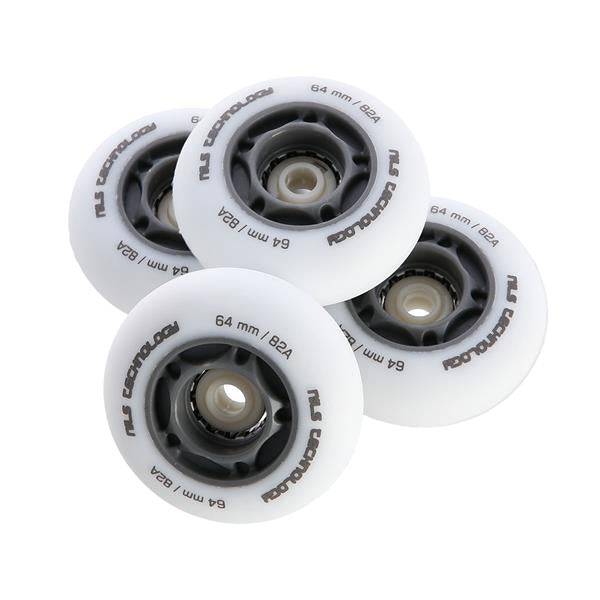 PU 64x24 82A LED-3 WHITE WHEELS (4 pcs.) NILS EXTREME