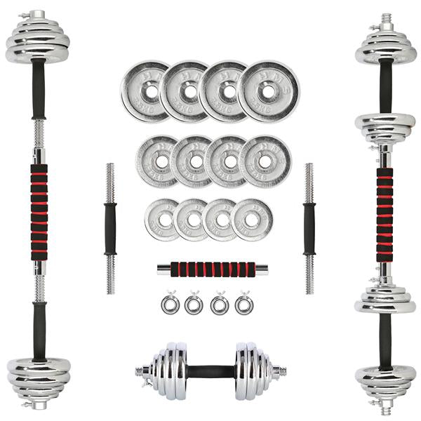 STC21 BARBELLS/BARB IN SUITCASE CHROME 2x10KG HMS