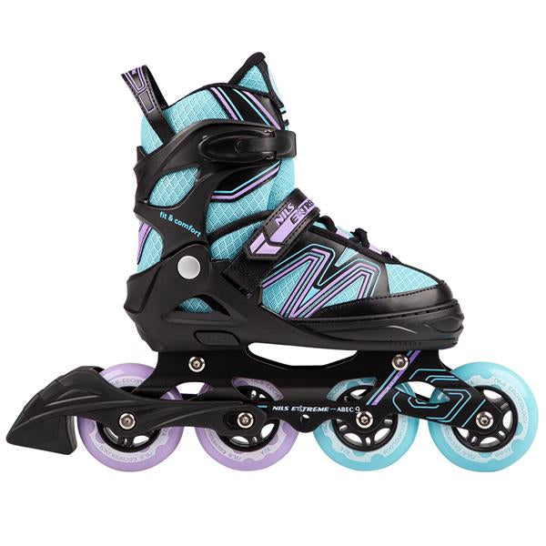 NA14169 A BLACK-BLUE SIZE L (39-42) NILS EXTREME INLINE SKATES