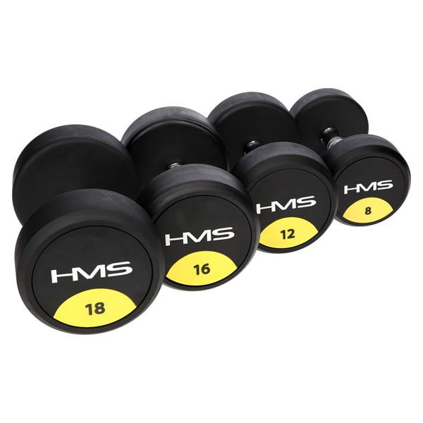 HG PRO 2 KG RUBBER-COATED DUMBBELLS HMS