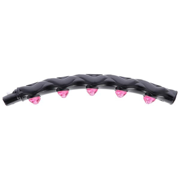 HHP024 RŮŽOVO-ČERNÝ HULA HOP 1,6 KG 110 CM HMS