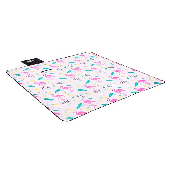 NC8009 PIKNIKOVÁ DEKA FLAMINGO 200x200 PE ALU NILS CAMP
