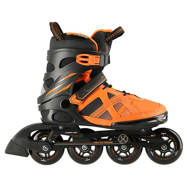 NA14112 BLACK-ORANGE SIZE 45 NILS EXTREME INLINE SKATES