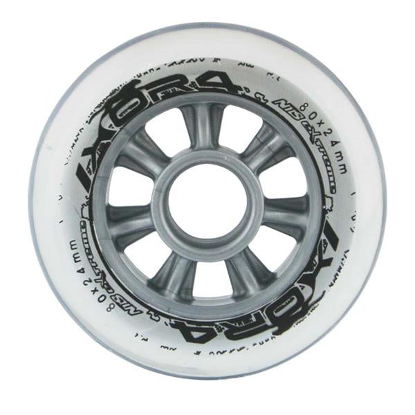 PU 80x24 82A TRANSPARENT WHEELS (4 pcs.) NILS EXTREME