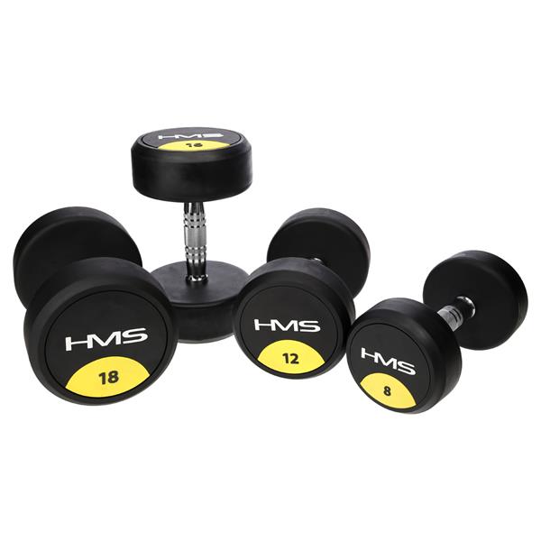 HG PRO 30 KG RUBBER-COATED HMS DUMBBELLS