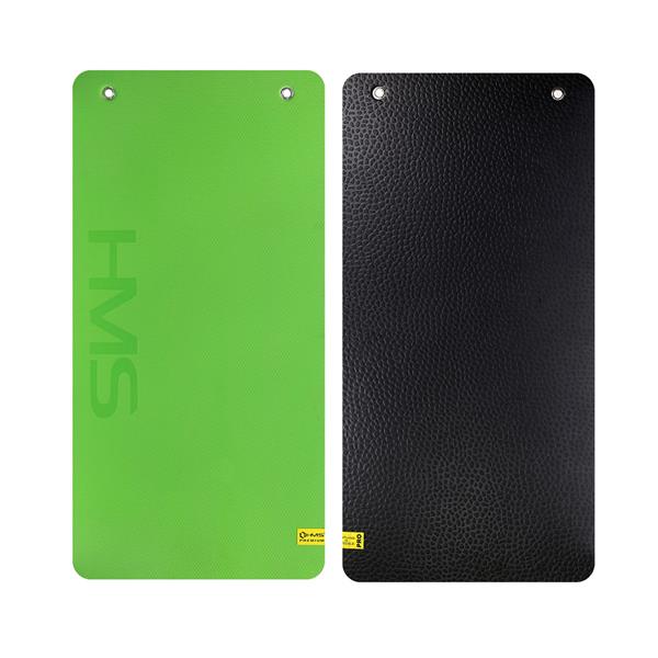 MFK01 GREEN-BLACK CLUB FITNESS MAT WITH HOLES HMS PREMIUM