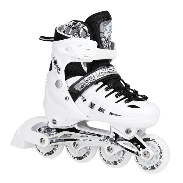 NH10905 4in1 LED SIZE L(39-42) INLINE SKATES WITH ADJUSTABLE HOCKEY BLADE NILS EXTREME