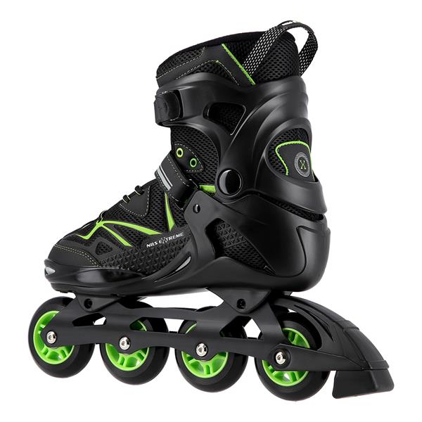 NA9022 BLACK/GREEN SIZE 45 NILS EXTREME INLINE SKATES