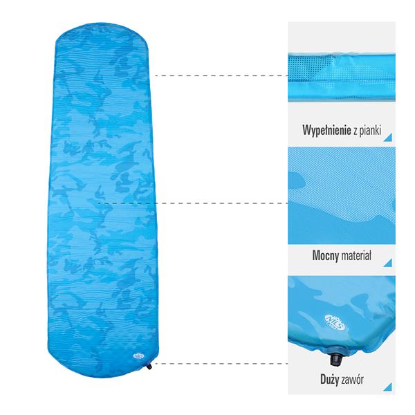 NC4062 BLUE SELF-INFLATION MAT NILS CAMP