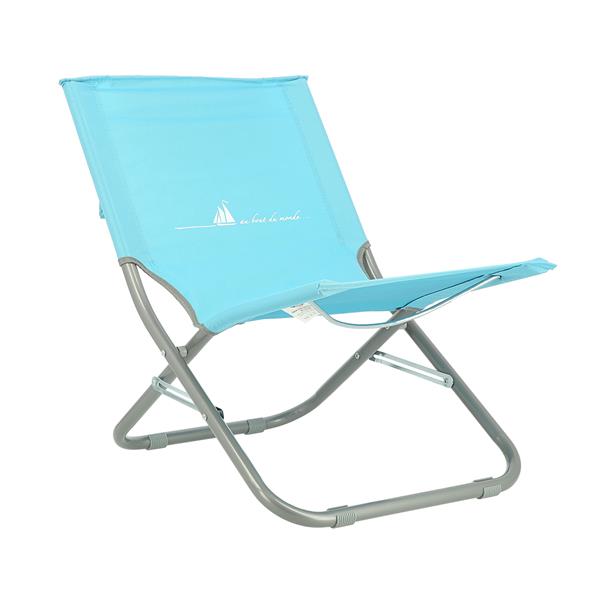 NC3136 BLUE BEACH CHAIR WITH CUSHION NILS CAMP