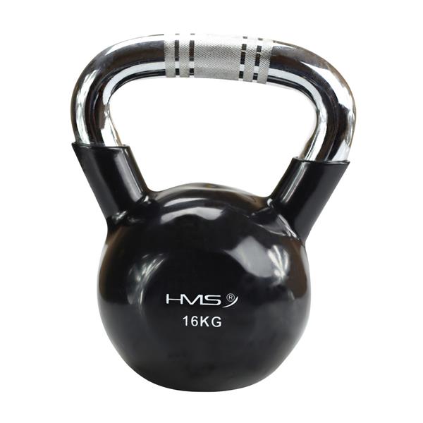 KTC20 BLACK UCHWYT CHROM RADEŁKOWANY KETTLEBELL ŻELIWNY HMS