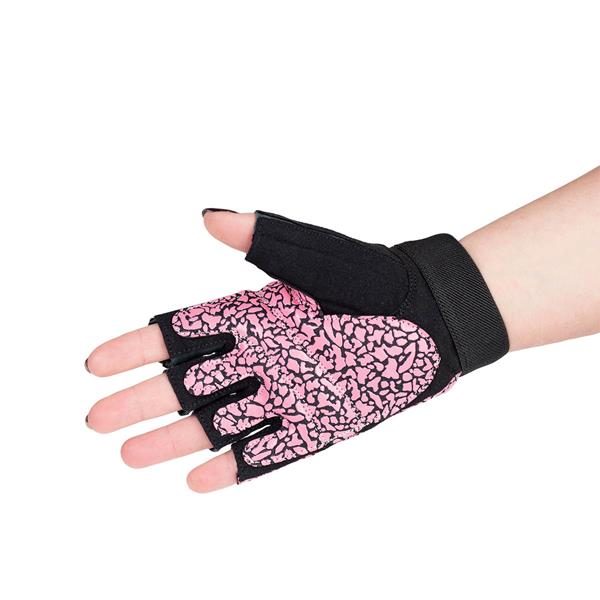RST03 PINK/GRAY SIZE L GYM GLOVES HMS