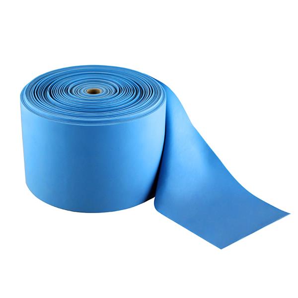 RB01 L. BLUE 0.8 x 150 MM 50M RUBBER ROLL HMS