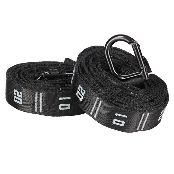TX08 WOODEN GYMNASTIC RINGS WITH MEASUREMENT CARABINER HMS PREMIUM