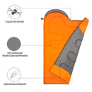 NC2008 ČERNO-ORANŽOVÝ SPACÍ PYTEL VELIKOST L NILS CAMP