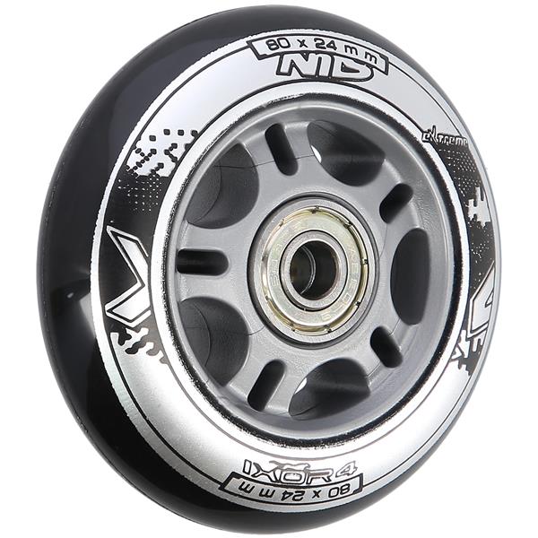 PU 80x24 82A ČERNÁ N (4 ks) + ABEC-9 (8 ks) NILS EXTREME SET
