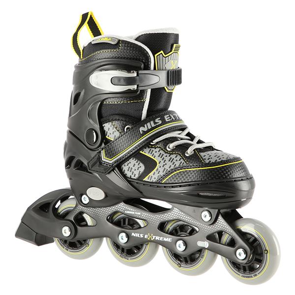 NA14198 BLACK-YELLOW SIZE L (39-42) NILS EXTREME INLINE SKATES