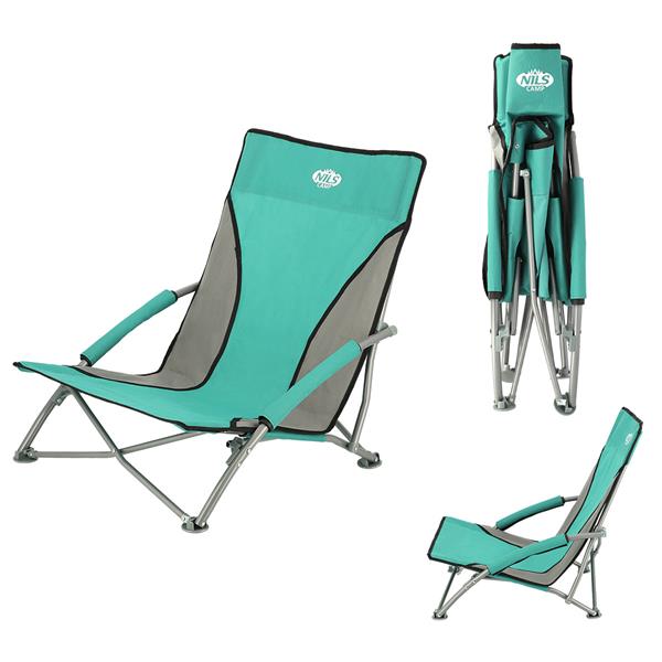 NC3035 GREEN-GREY NILS CAMP BEACH CHAIR