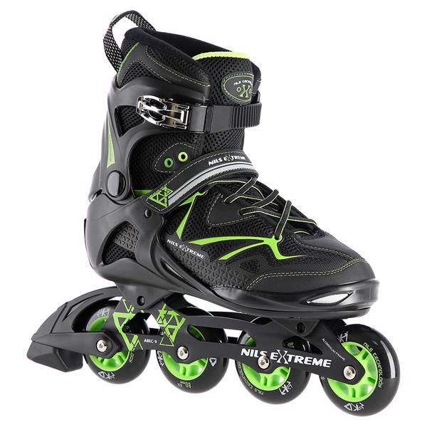 NA9022 BLACK/GREEN SIZE 38 NILS EXTREME ROLLER SKATES