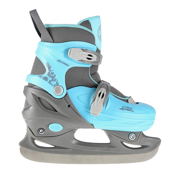 NH11901 A GREY-LIGHT BLUE SIZE S(30-33) NILS EXTREME HOCKEY SKATES