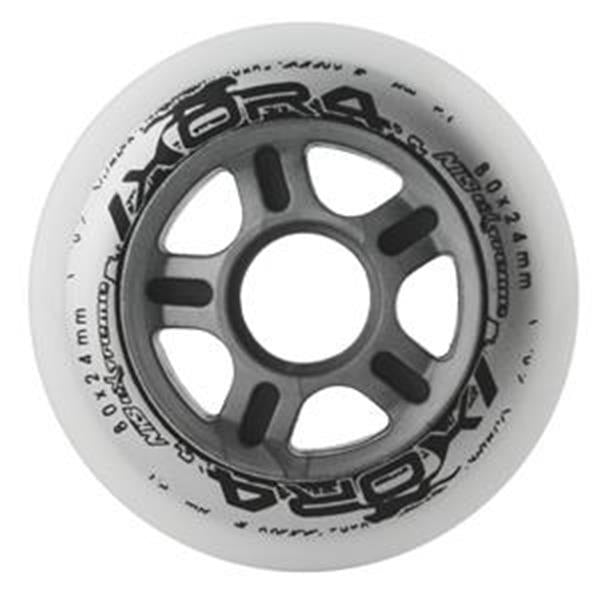 PU 80x24 82A WHITE WHEELS (4 pcs.) NILS EXTREME