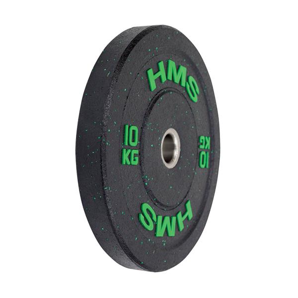 HTBR10 GREEN OLYMPIC BUMPER PLATE 10 KG HMS