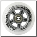 PU 84x24 BIAŁE 82A (4 SZT) + ABEC-7 (8 SZT) CHROME ZESTAW NILS EXTREME