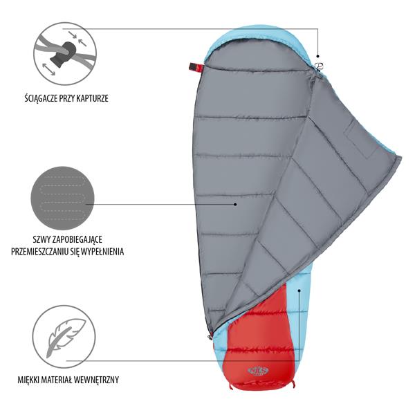 NC2012 ČERVENO-MODRÝ SPACÍ PYTEL NILS CAMP