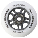 PU 76x24 82A BÍLÁ MATNÁ (4 ks) + ABEC-9 (8 ks) NILS EXTREME SET