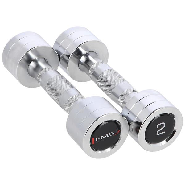 CHD02 CHROME DUMBBELLS (2 pcs.) HMS