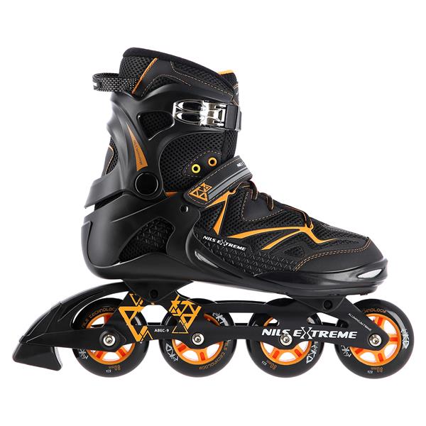 NA9022 BLACK/ORANGE SIZE 43 NILS EXTREME INLINE SKATES