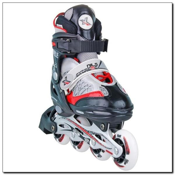 NH616A RED SIZE M (34-37) SKATING ROLLERS HOCKEY NILS EXTREME