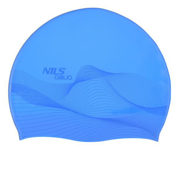 G-TYPE MEN F206 BLUE PATTERN SILICONE CAP NILS AQUA