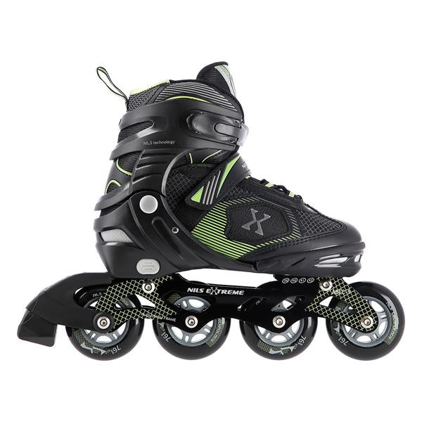 NA9080 BLACK/GREEN SIZE L (39-42) NILS EXTREME INLINE SKATES