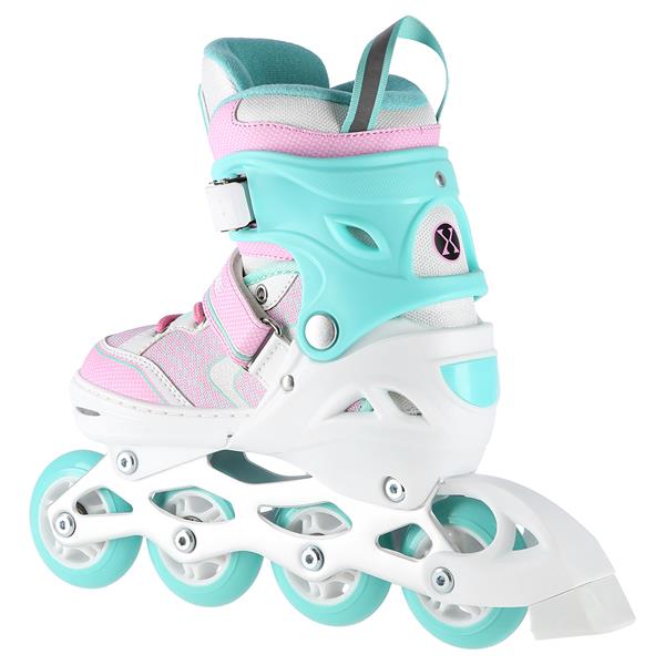 NA14198 WHITE-TURQUOISE SIZE M(35-38) NILS EXTREME INLINE SKATES