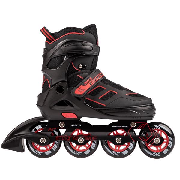 NA14174 A BLACK-RED SIZE L (39-42) NILS EXTREME INLINE SKATES