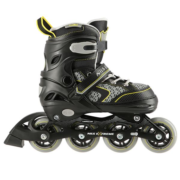 NA14198 BLACK-YELLOW SIZE L (39-42) NILS EXTREME INLINE SKATES