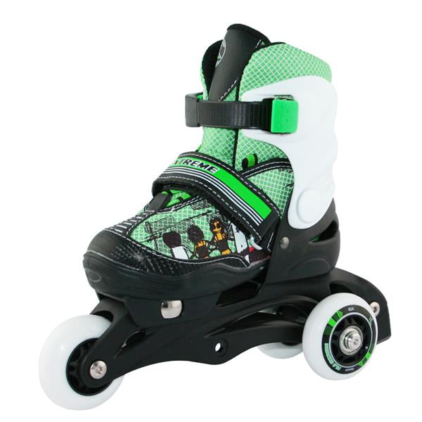 NJ9128 A GREEN SIZE XS (26-29) NILS EXTREME INLINE SKATES