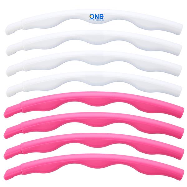 HHP090 PINK-WHITE HULA HOP 0.4KG 90CM ONE FITNESS