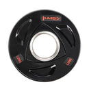 TOX01 BLACK OLYMPIC PLATE RUBBER-COATED 1.25 KG HMS