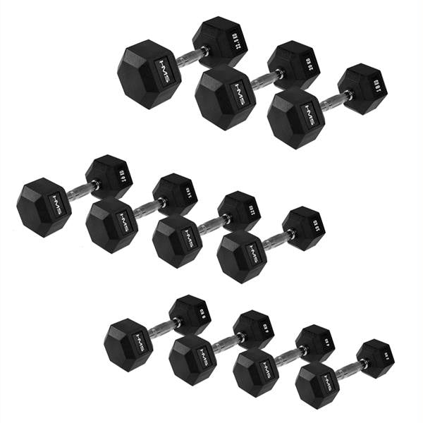 HEX PRO 55 KG HMS DUMBBELL