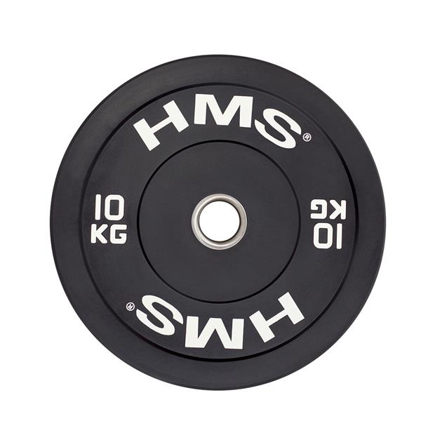 BBR10 BLACK OLYMPIC PLATE BUMPER 10 KG HMS