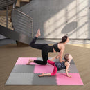 MP10 PUZZLE MAT MULTIPACK PINK-GREY 9 PIECES 10MM ONE FITNESS