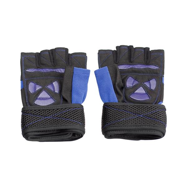 RST02 BLACK/BLUE SIZE XL GYM GLOVES HMS