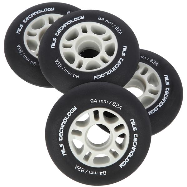 PU 84x24 82A BLACK MATT WHEELS (4 pcs.) NILS EXTREME