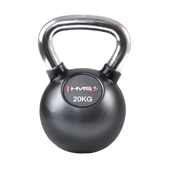 KGC20 CHROMOVÁ POGUMOVÁ RUKOJEŤ NA KETTLEBELL Z LITINY HMS