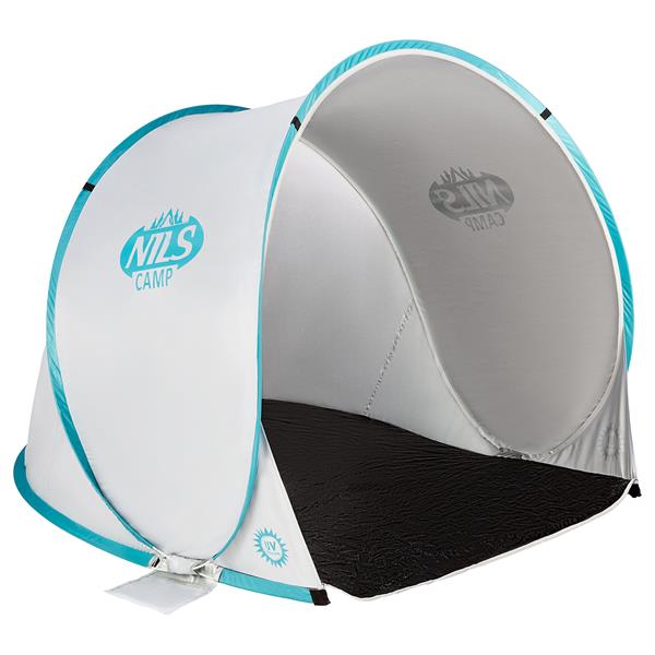 NC3173 GREY-TURQUOISE SELF-EXTENDING BEACH TENT NILS CAMP FLOOR